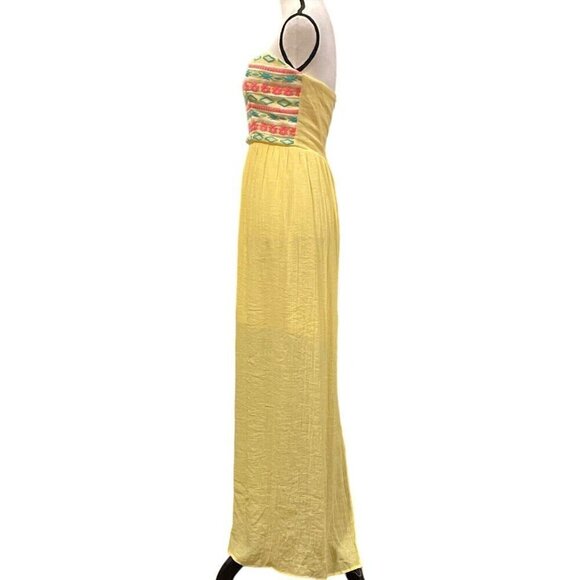 As You Wish Womens Tube Dress Size S Yellow Lined Zipper - Picture 6 of 12